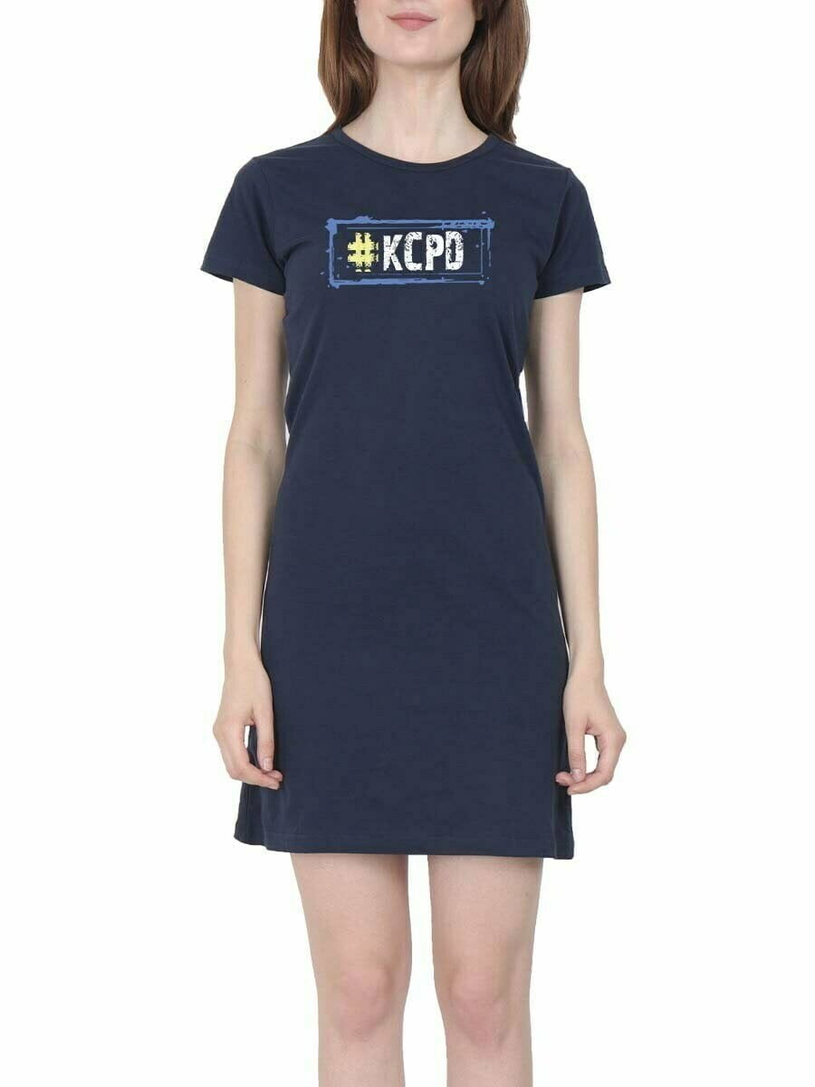 KCPD Navy Blue T-Shirt Dress