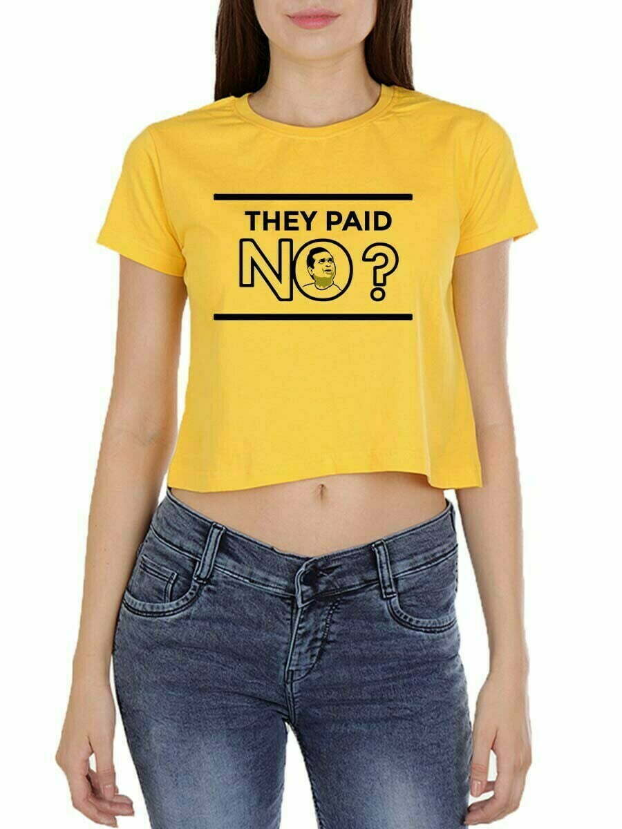 They Paid No - Telugu Croptop