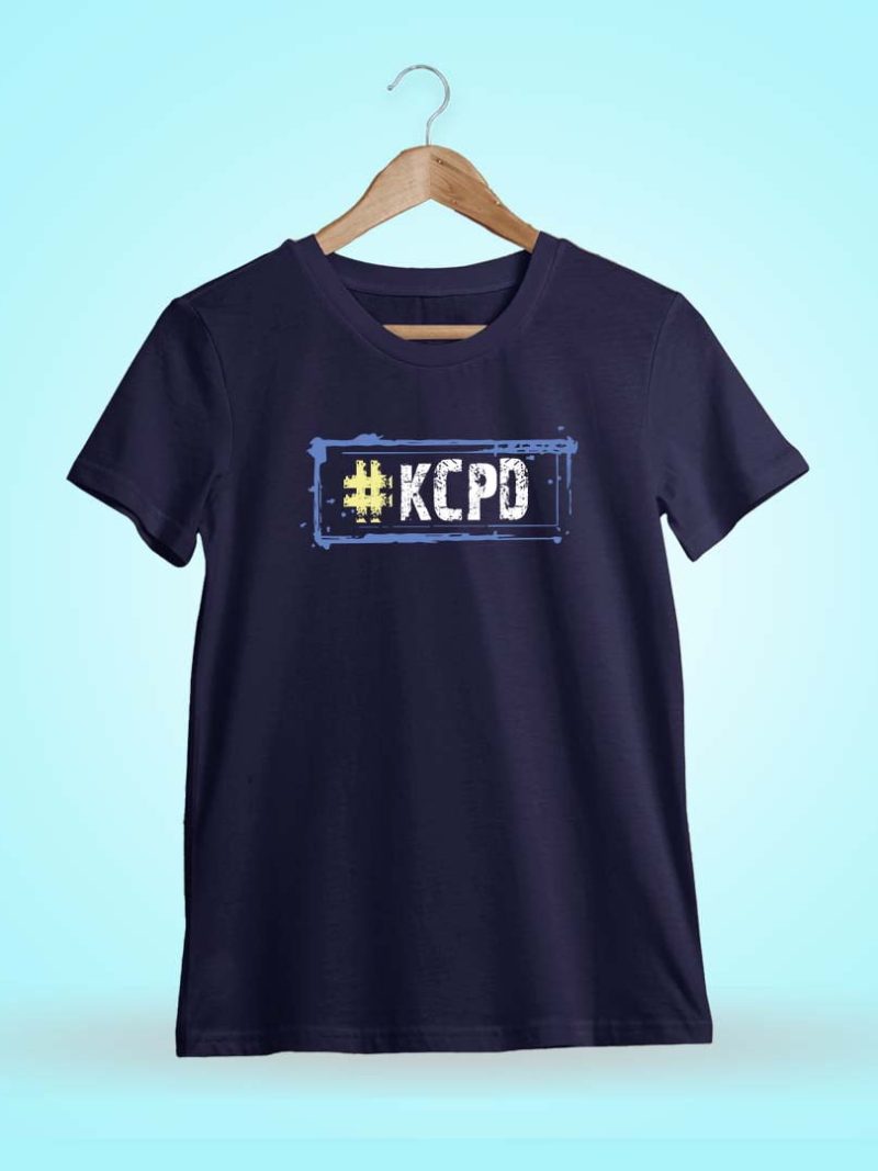 KCPD Hashtag Navy Blue Telugu T-Shirt
