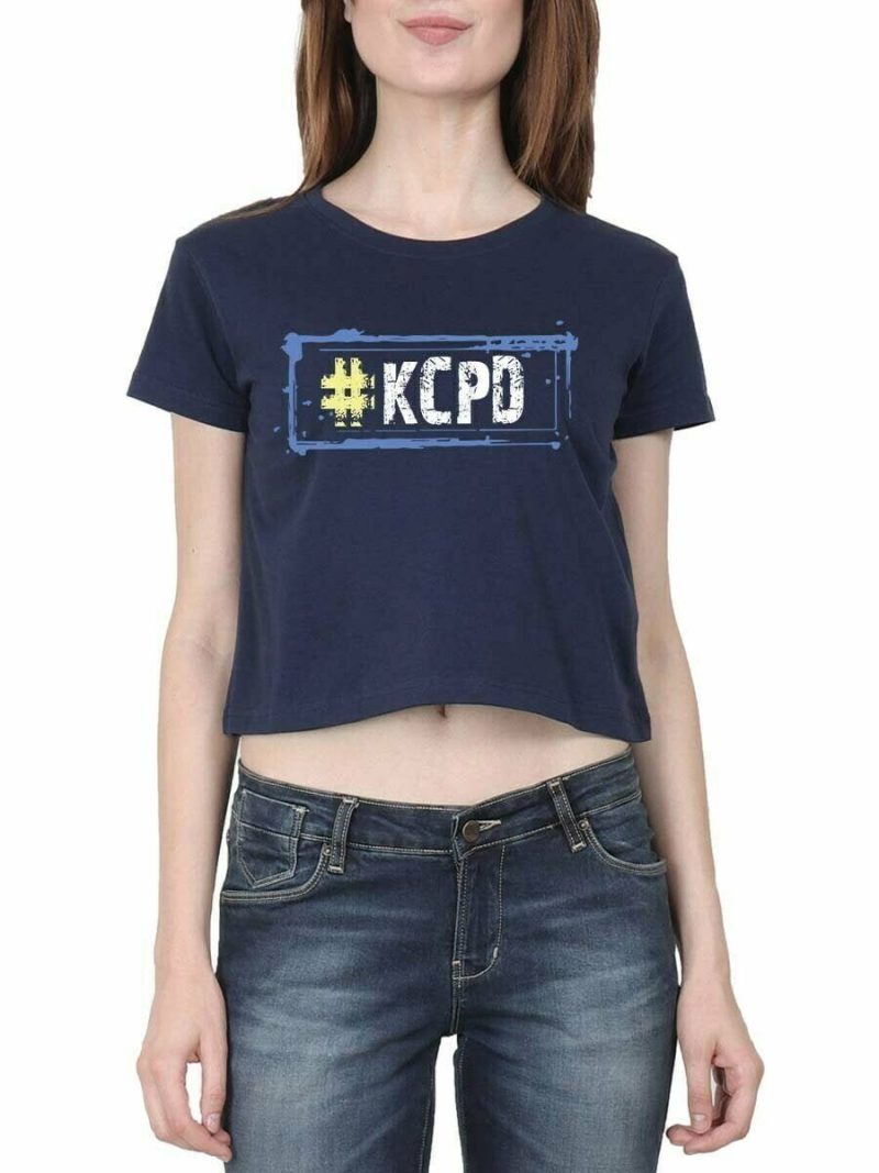 KCPD Navy Blue T-Shirt Croptop